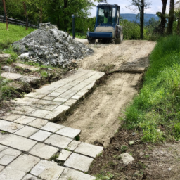 Installation d'allées et chemins en pierre naturelle Henin-Beaumont
